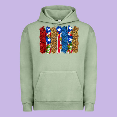 Urban Hoodie puerto rico republic brushstrokes