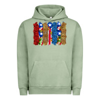 Pigment Oil Green puerto rico republic brushstrokes Urban Hoodie - RanaPortraitStore