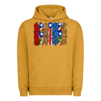 Pigment Peanut Butter puerto rico republic brushstrokes Urban Hoodie - RanaPortraitStore