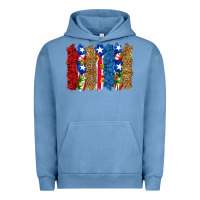 Pigment Pebble Blue puerto rico republic brushstrokes Urban Hoodie - RanaPortraitStore
