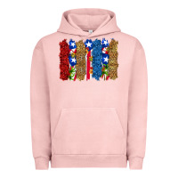Pigment Salmon puerto rico republic brushstrokes Urban Hoodie - RanaPortraitStore