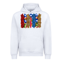 White puerto rico republic brushstrokes Urban Hoodie - RanaPortraitStore