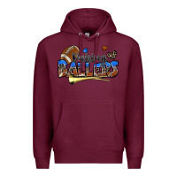 Burgundy raising ballers football Premium Hoodie - Zillion Design Studio