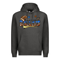 Charcoal Heather raising ballers football Premium Hoodie - Zillion Design Studio