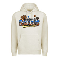 Oatmeal Heather raising ballers football Premium Hoodie - Zillion Design Studio