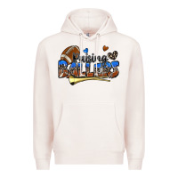 Pale Pink raising ballers football Premium Hoodie - Zillion Design Studio