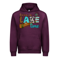 Mauve Wine living on lake time Urban Hoodie - texasbilliewilder