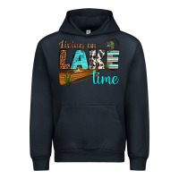 Navy living on lake time Urban Hoodie - texasbilliewilder