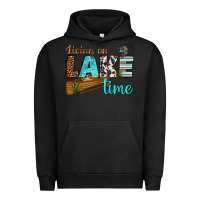 Pigment Black living on lake time Urban Hoodie - texasbilliewilder
