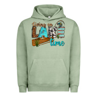 Pigment Oil Green living on lake time Urban Hoodie - texasbilliewilder