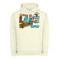 Pigment Pistachio living on lake time Urban Hoodie - texasbilliewilder
