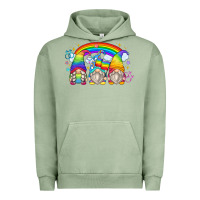 Pigment Oil Green lgbt gnomes Urban Hoodie - Zillion Design Studio