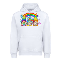 White lgbt gnomes Urban Hoodie - Zillion Design Studio