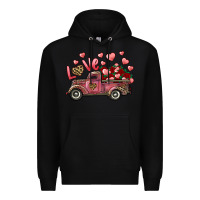 Black Love Truck With Roses And Leopard Premium Hoodie - RanaPortraitStore