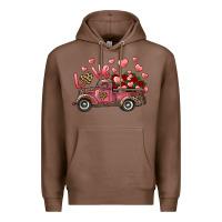 Chestnut Love Truck With Roses And Leopard Premium Hoodie - RanaPortraitStore