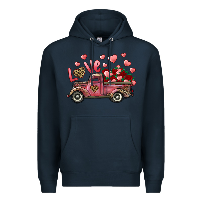 Love Truck With Roses And Leopard Premium Hoodie by RanaPortraitStore | Teevron