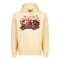 Pina Colada Love Truck With Roses And Leopard Premium Hoodie - RanaPortraitStore