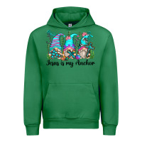 Emerald jesus is my anchor gnomes Urban Hoodie - Zillion Design Studio