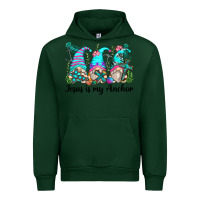 Forest Green jesus is my anchor gnomes Urban Hoodie - Zillion Design Studio