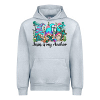 Heather Grey jesus is my anchor gnomes Urban Hoodie - Zillion Design Studio