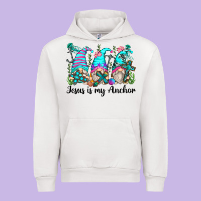 Jesus Is My Anchor Gnomes Urban Hoodie Designed By Zillion Design Studio