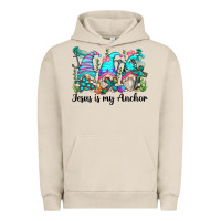 Pigment French Oak jesus is my anchor gnomes Urban Hoodie - Zillion Design Studio