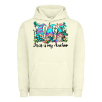 Pigment Pistachio jesus is my anchor gnomes Urban Hoodie - Zillion Design Studio