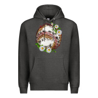 Charcoal Heather baseball with patterns Premium Hoodie - texasbilliewilder