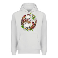 Dove Grey baseball with patterns Premium Hoodie - texasbilliewilder