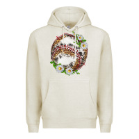 Oatmeal Heather baseball with patterns Premium Hoodie - texasbilliewilder