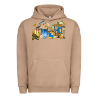 Pigment Burro louisiana coffee cups Urban Hoodie - texasbilliewilder