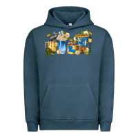 Pigment Midnight Navy louisiana coffee cups Urban Hoodie - texasbilliewilder