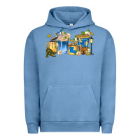 Pigment Pebble Blue louisiana coffee cups Urban Hoodie - texasbilliewilder