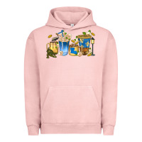 Pigment Salmon louisiana coffee cups Urban Hoodie - texasbilliewilder