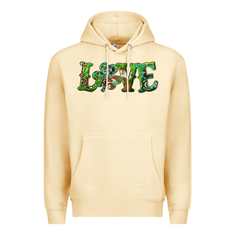 Love With Shamrock Premium Hoodie by RanaPortraitStore | Teevron
