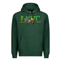 Sports Green love with shamrock Premium Hoodie - RanaPortraitStore