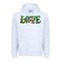 White love with shamrock Premium Hoodie - RanaPortraitStore