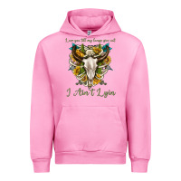 Fuchsia Pink love you till my lungs give out i aint lying Urban Hoodie - texasbilliewilder