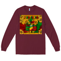 Burgundy juneteenth since 1865 tumbler Long Sleeve Tee - BarkalooDesign