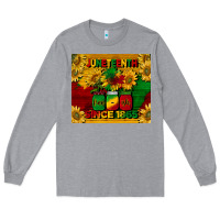 Heather Grey juneteenth since 1865 tumbler Long Sleeve Tee - BarkalooDesign