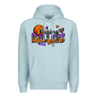 Blue Mist raising ballers basketball Premium Hoodie - Zillion Design Studio