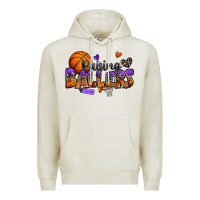 Oatmeal Heather raising ballers basketball Premium Hoodie - Zillion Design Studio