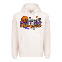 Pale Pink raising ballers basketball Premium Hoodie - Zillion Design Studio