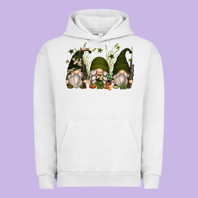 Hunter Gnomes Urban Hoodie Designed By Zillion Design Studio