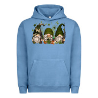 Pigment Pebble Blue hunter gnomes Urban Hoodie - Zillion Design Studio