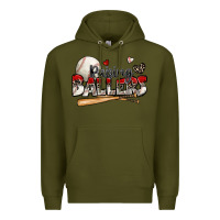 Army Green raising ballers baseball Premium Hoodie - Zillion Design Studio