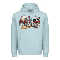 Blue Mist raising ballers baseball Premium Hoodie - Zillion Design Studio