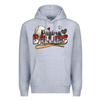 Heather Grey raising ballers baseball Premium Hoodie - Zillion Design Studio