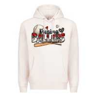 Pale Pink raising ballers baseball Premium Hoodie - Zillion Design Studio