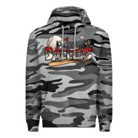 Slate Camo raising ballers baseball Premium Hoodie - Zillion Design Studio